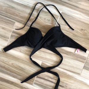 Victoria’s Secret wrap swim top with underwire